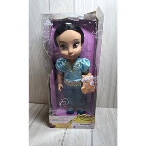 Disney Store Animators Collection Doll Jasmine and Raja Aladdin New In Box Read